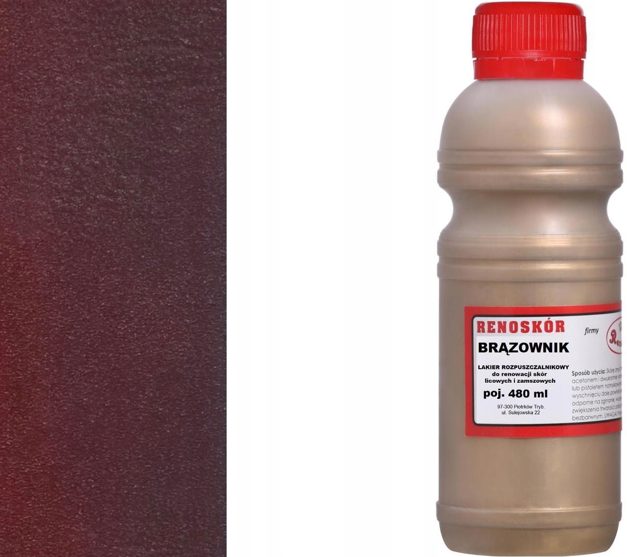 Hnědá Barva Renoskin Wilbra pro semišovou nubukovou lícovou kůži 480 ml