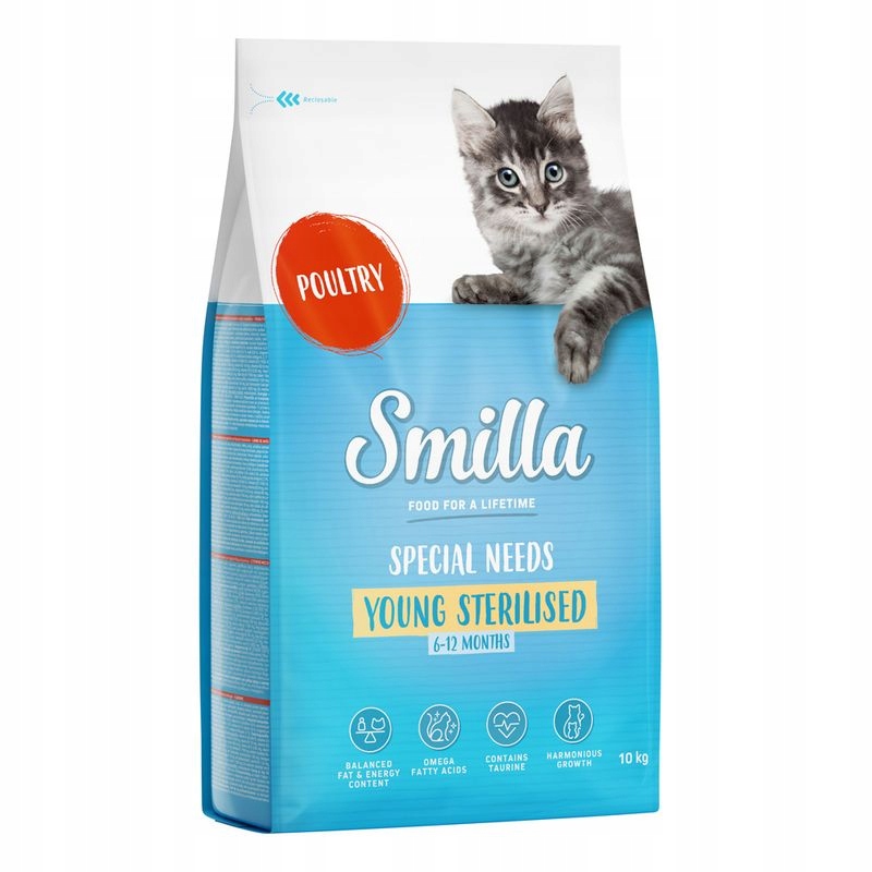 Smilla Young Sterilised s drůbežím masem, 10 kg