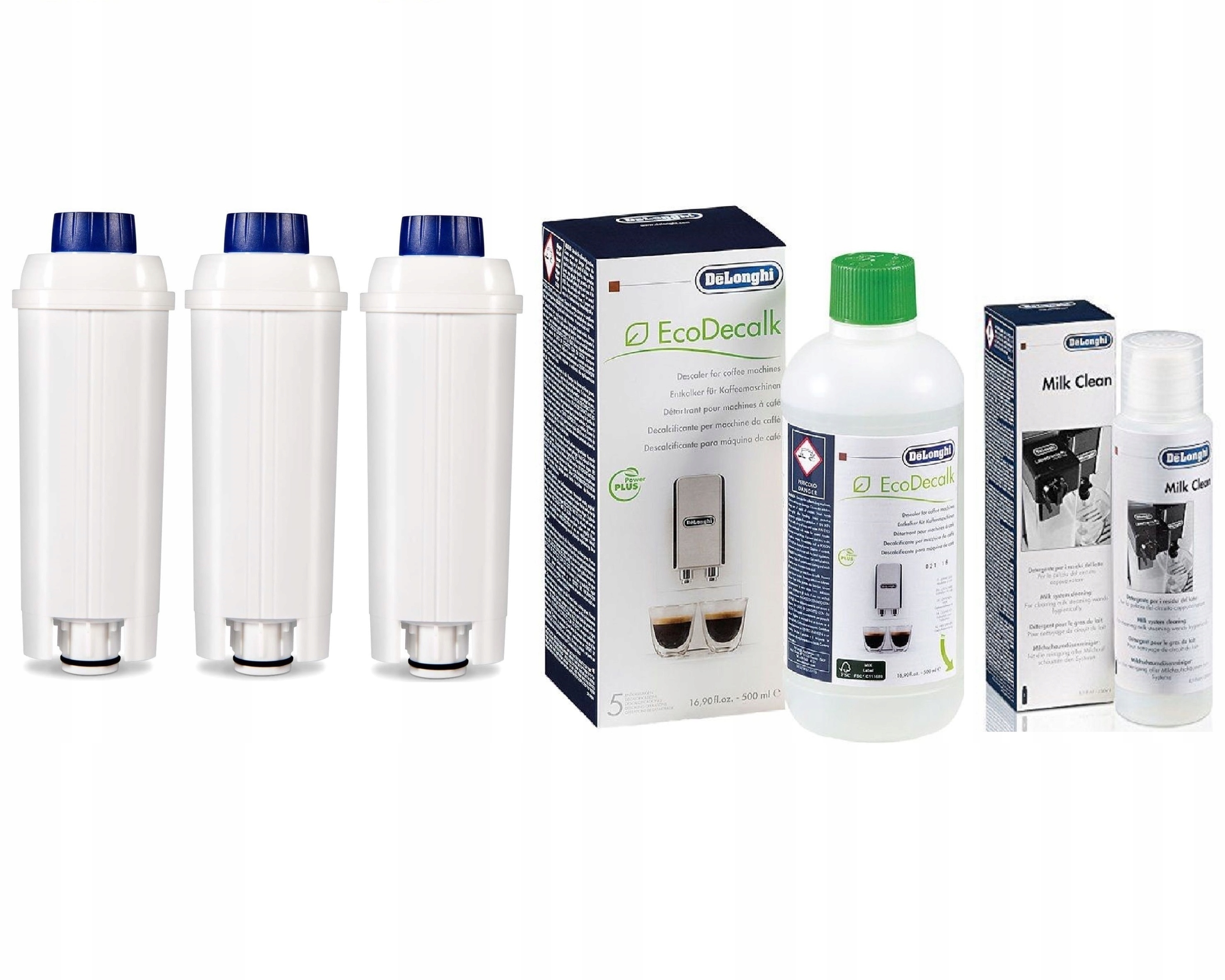

3 Filtr DLSC002 Delonghi Odkamieniacz, Milk Clean