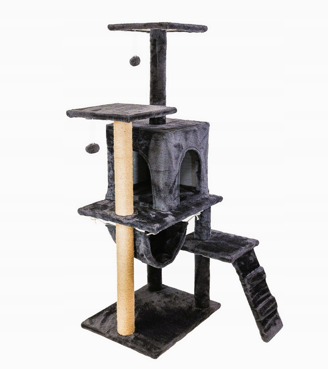 Drapak Wysoki Legowisko Słupek Do Drapania Wieża Domek 5 Poziomów 120cm
