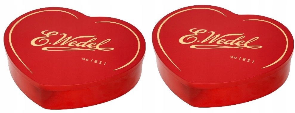 Levně 2 x 263 g Wedel Od srdce bonboniéra pralinky v kovové plechovce