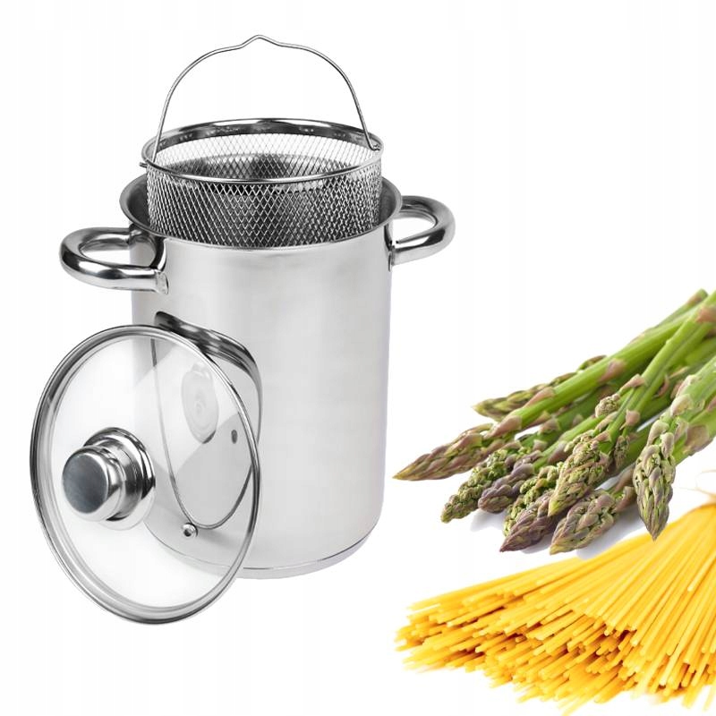 

Garnek Do Gotowania Szparagów Makaronu 4l z sitem