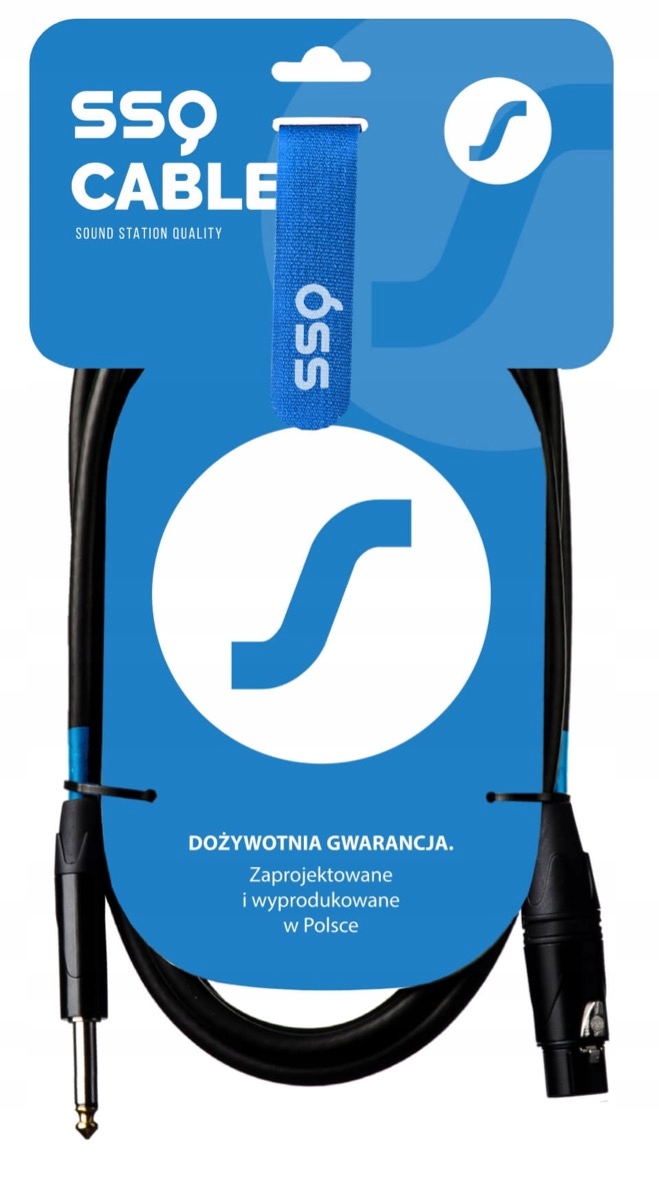 Kabel XLR - jack 6,3 mm SSQ XZJM1 1 m