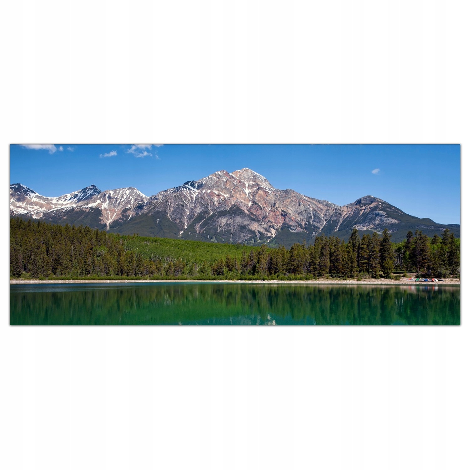 

Obraz na szkle Foto Jezioro Piramidy Góry 125x50