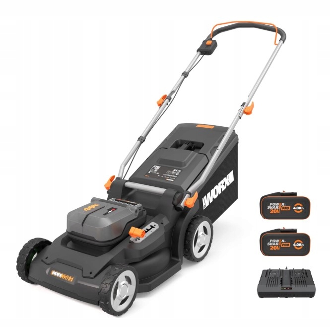 Kosiarka akumulatorowa Worx WG745E 40V 41cm 2x Akumulator 4,0 Ah Ładowarka