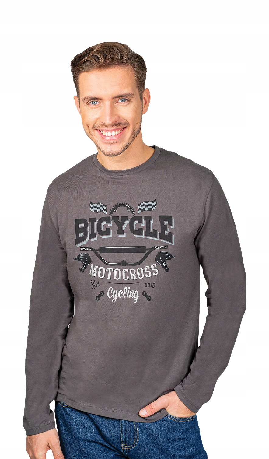 

2PAK Bluzka Męska długi rękaw Bicycle *L