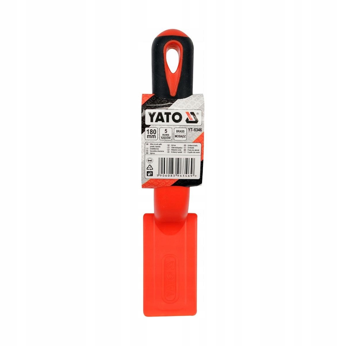 YATO-проволочная щетка латунная проволока 5 рядов бренд Yato