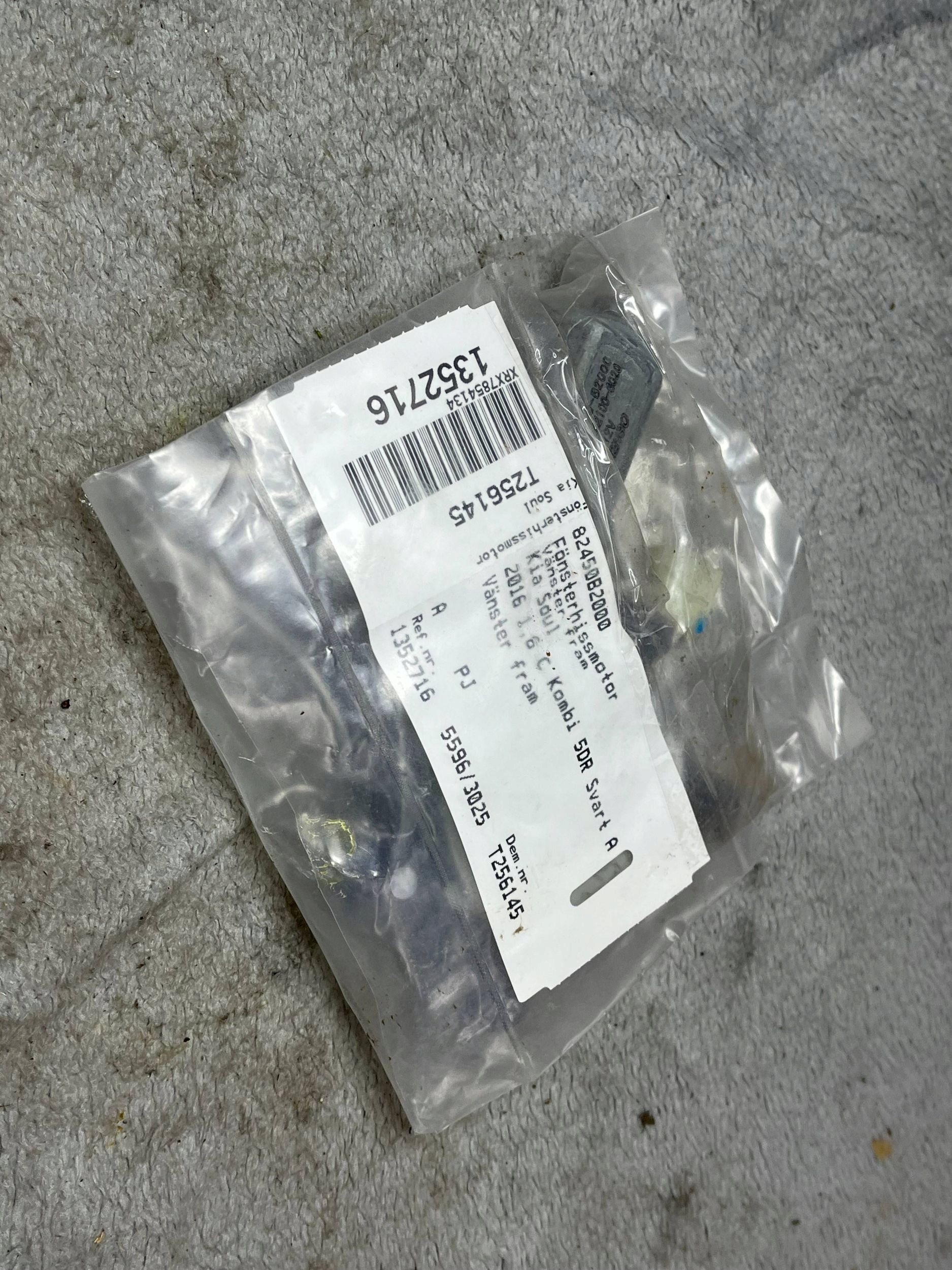 mini motor window regulator door przednich KIA Soul 82450B2000