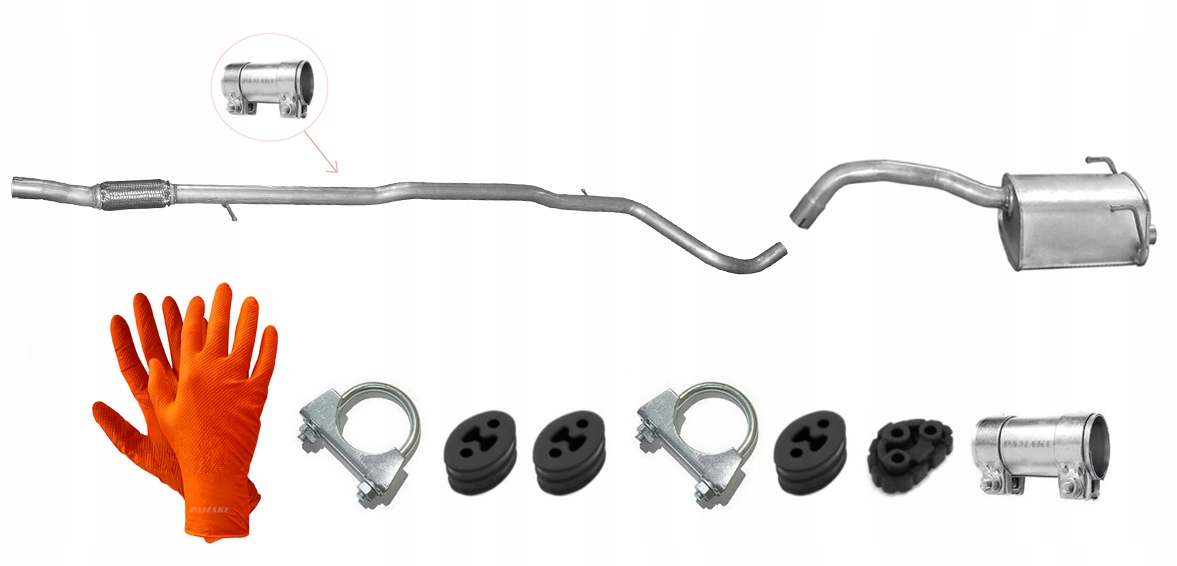 Fiat Panda II 1.3 Jtd 51 kW (10/2004-6/2005) Trubka Tlumič