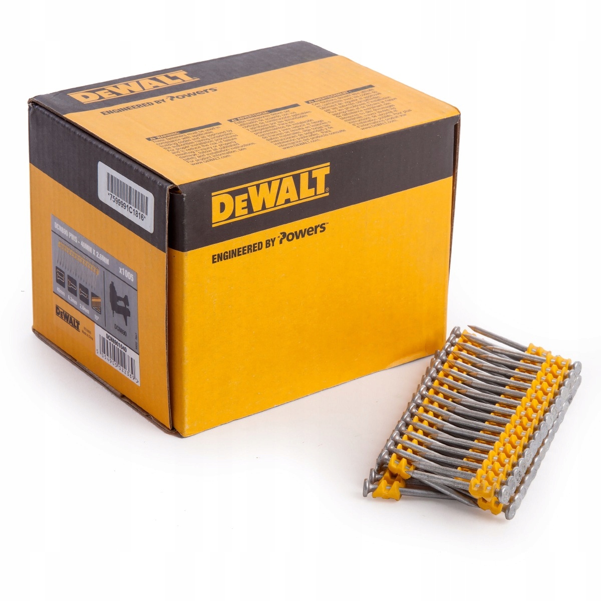 

Dewalt Gwoździe DCN890 Std 2,6 x 40mm /1005szt. DC