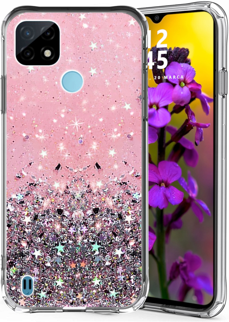 

Etui do Realme C21Y C25Y Glitter Case Brokat Szkło