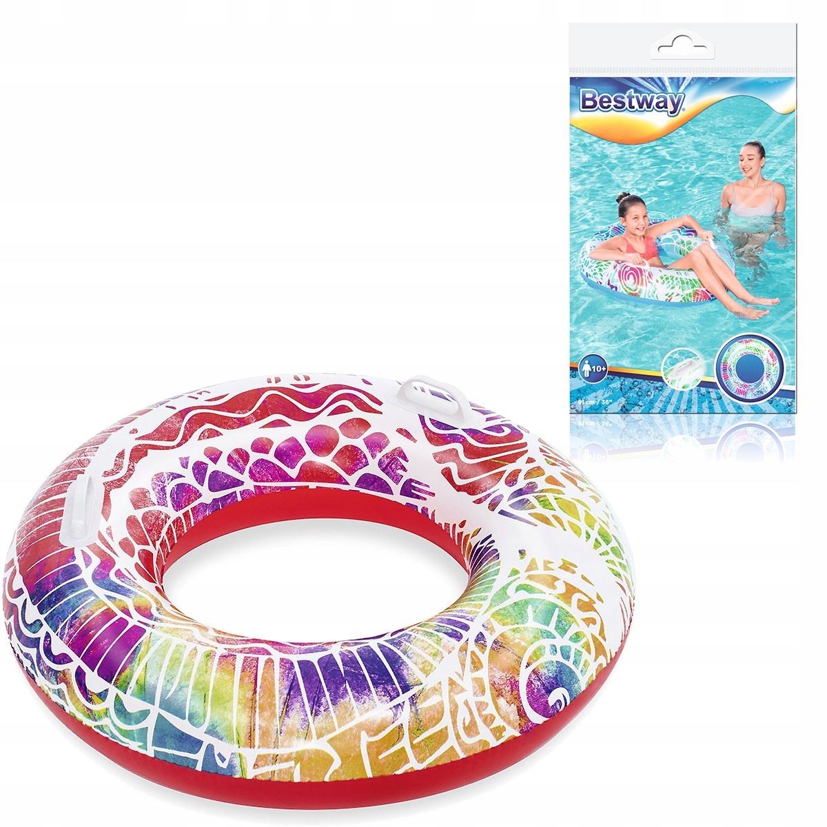 

Bestway 36084 Kółko Koło Dmuchane 91 CM Z Uchwytam