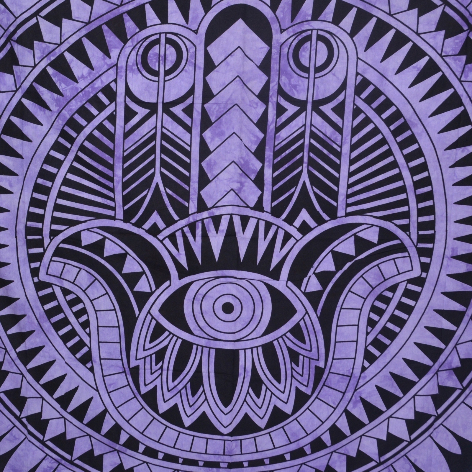 Indyjska NARZUTA Ręka Fatimy HAMSA orientalna Indie kapa boho 230x210 cm EAN (GTIN) 4333380117348