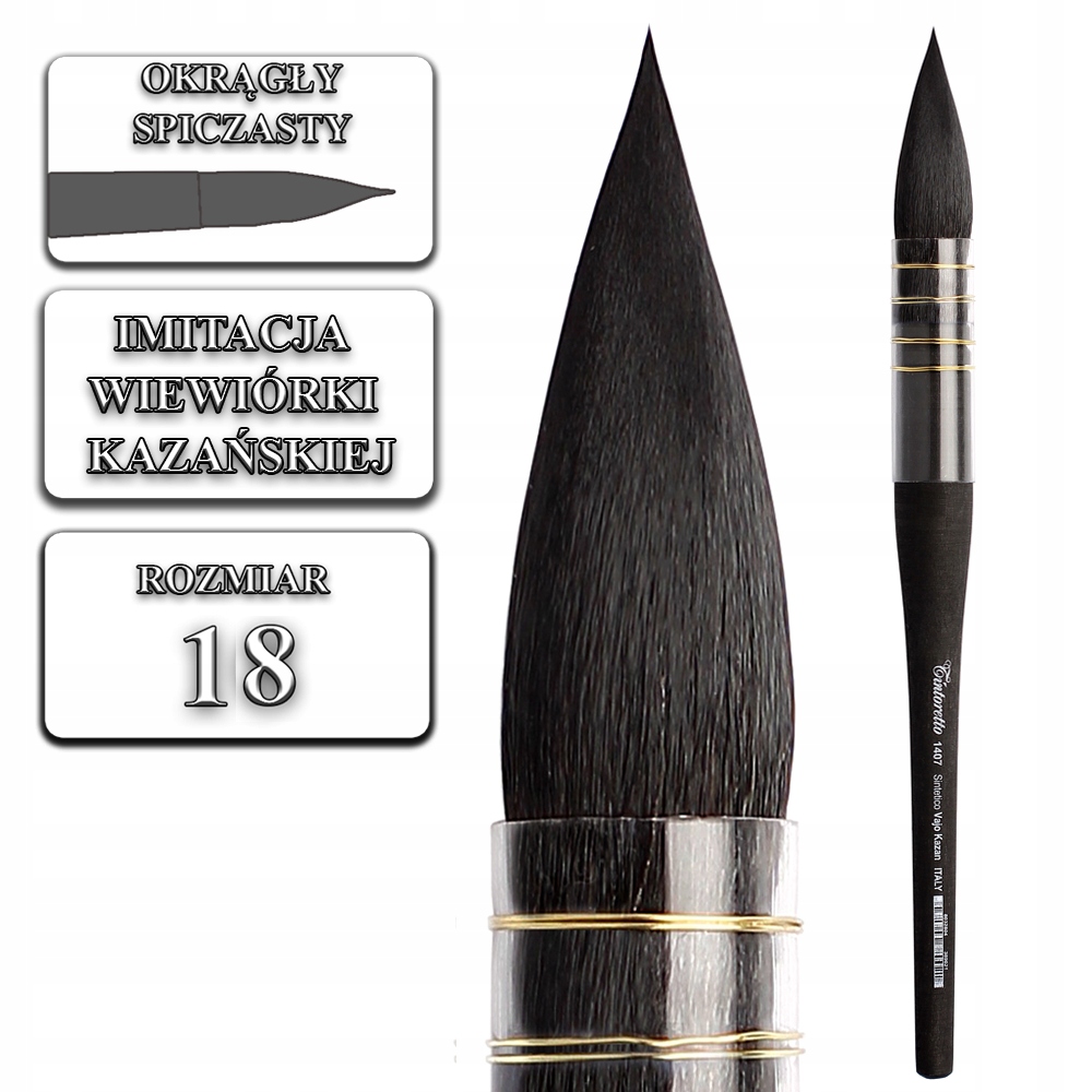 Štětec kulatý syntetická veverka 140718