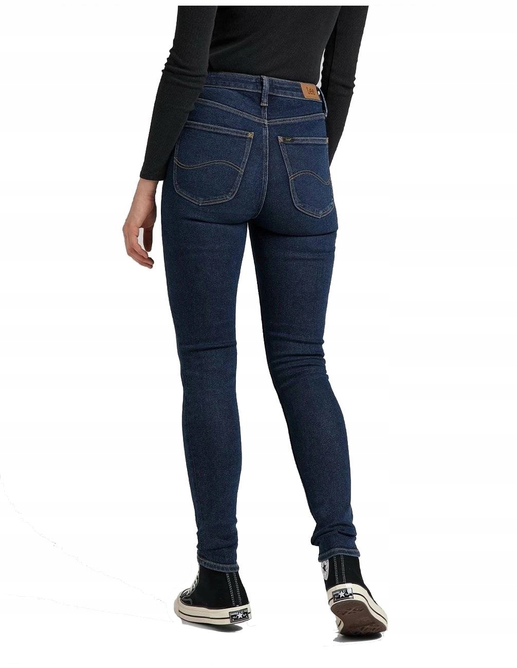 Dámské džínové úzké nohavice kalhoty Lee Ivy Worn Willow L32ETVVA 25/31