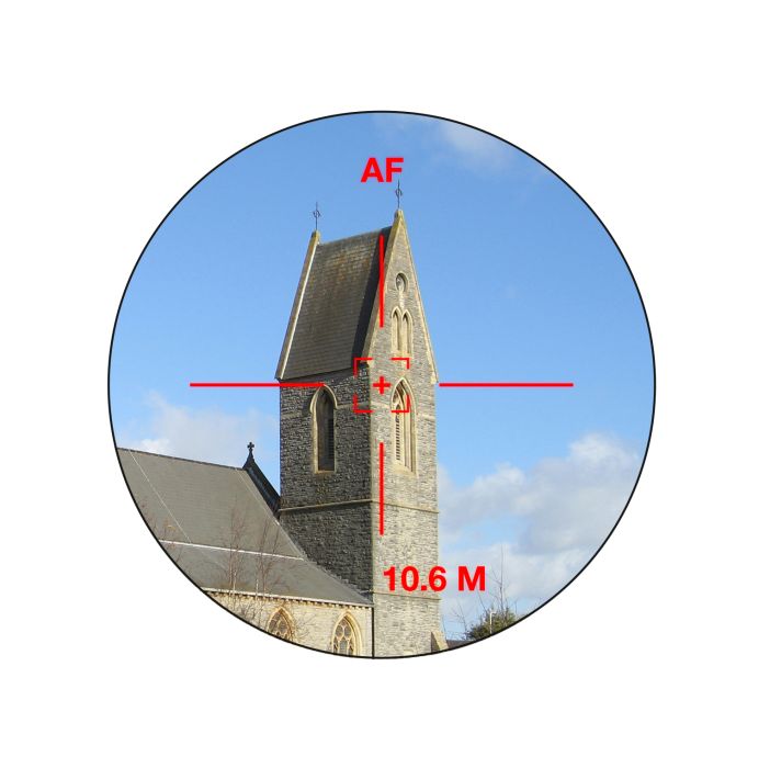 Bresser OLED 6x24 WP 800m laser rangefinder Linear field of view from 1000 m 122.5 m