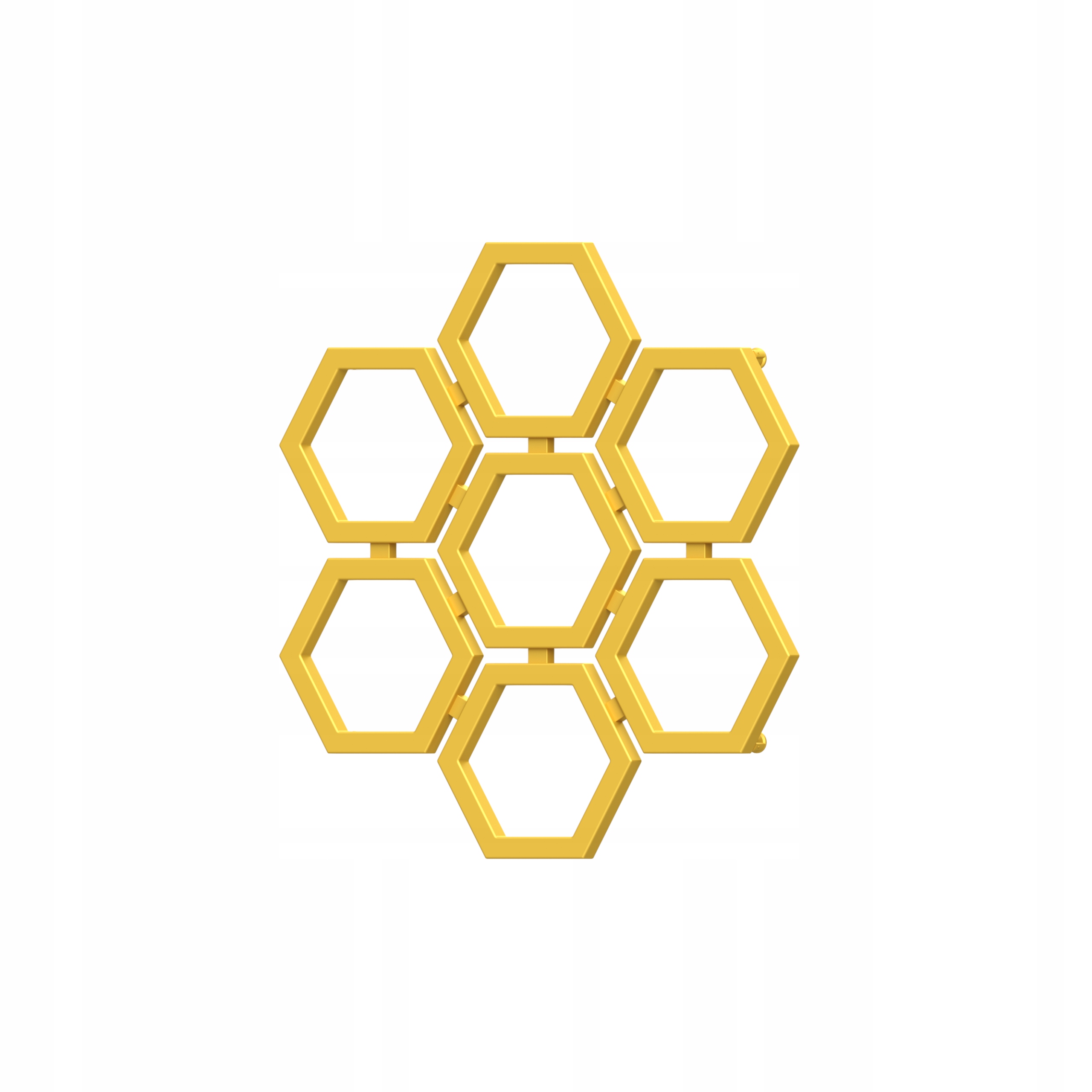 Dekoratívny Ohrievač Voštinových Plástov H835 L800 Zlatý