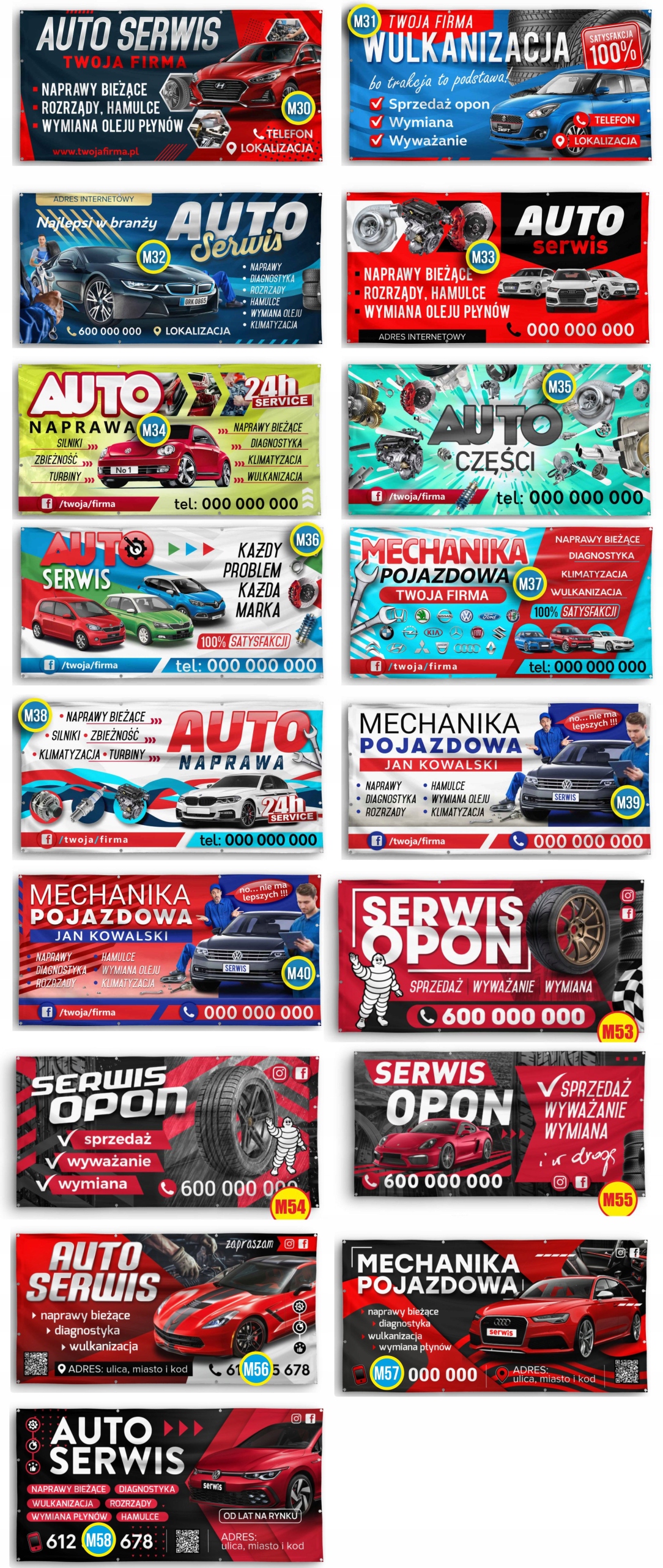 Baner Reklamowy 300x125cm Banery Reklamowe Marka B&B