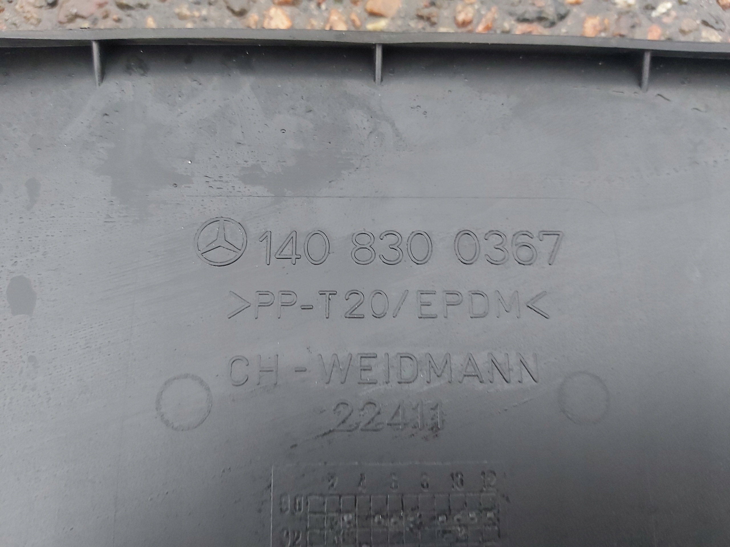 cover under the window torpedo upper MERCEDES W140