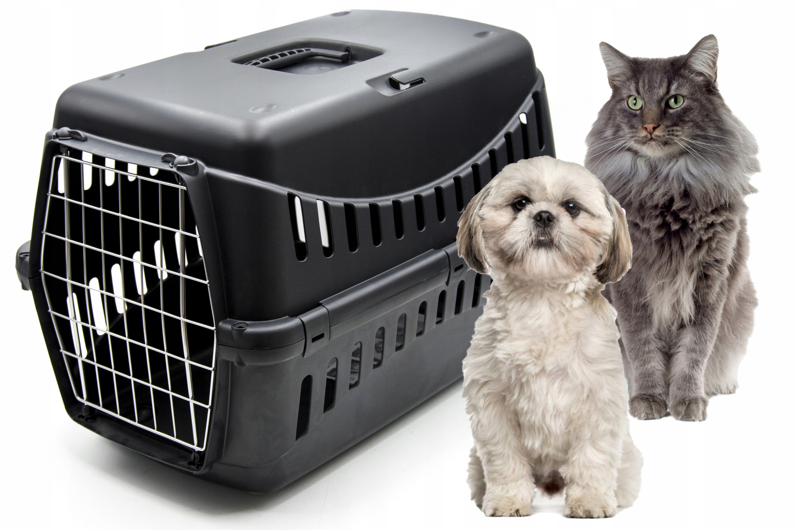 

Transporter Duży Dla Psa Kota Królika Klatka Box