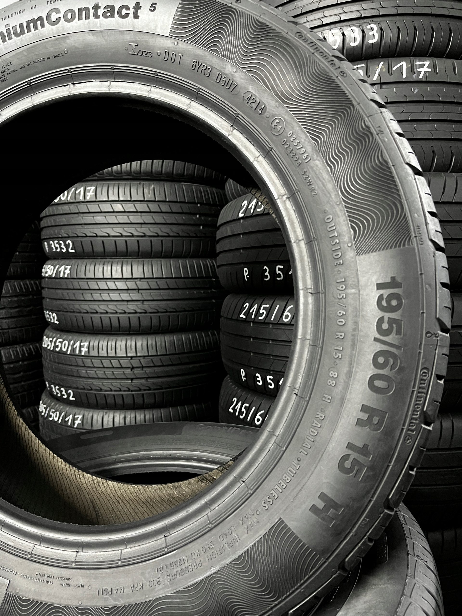 OPONY 195/60/15 CONTINENTAL CONTI PREMIUM CONTACT 5 Średnica 15