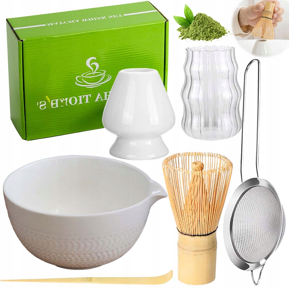 Levně Sada Na Čaj Matcha, Sada Metliček 7 Ks S Metličkou Na Matchu 7 V 1