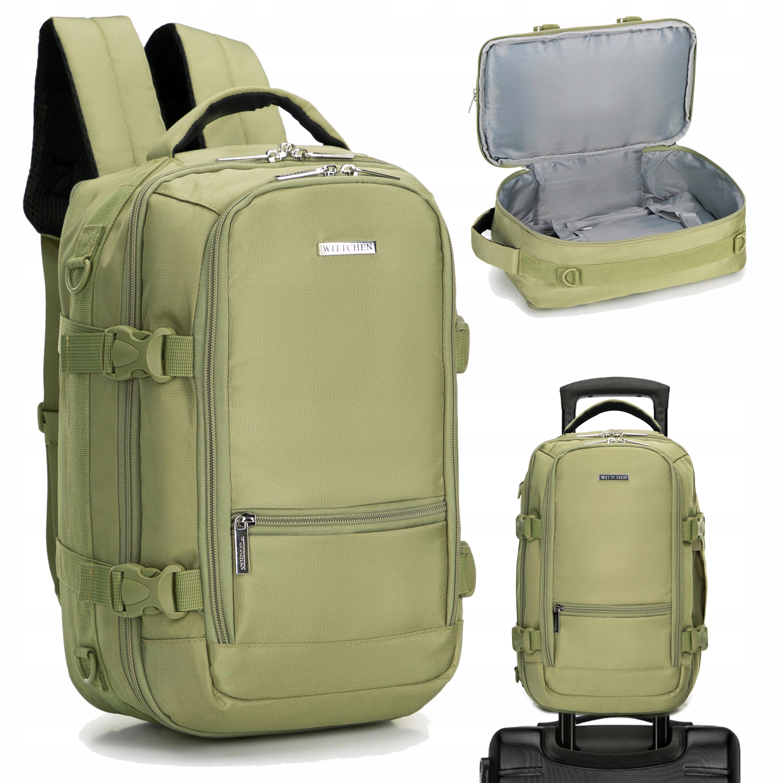 Plecak wielofunkcyjny do samolotu Wittchen 2w1 29-3p-000-80 zielony