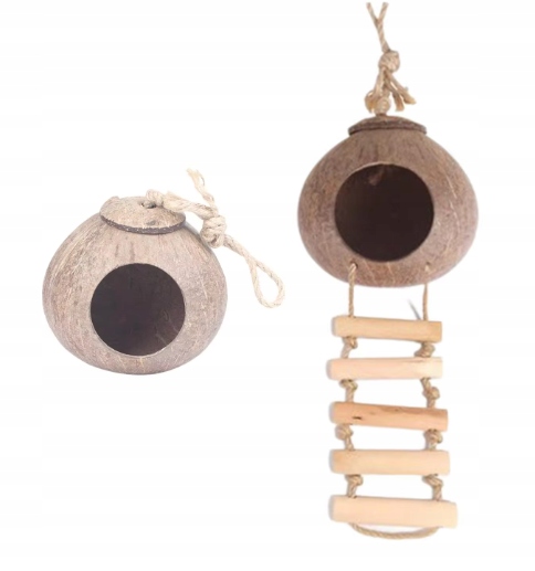 Budka domek dla gryzoni PAPUG GADÓW kryjówka łupina KOKOSA Q21 polerowana M Nazwa handlowa LEGOWISKO Q21 KOKOS