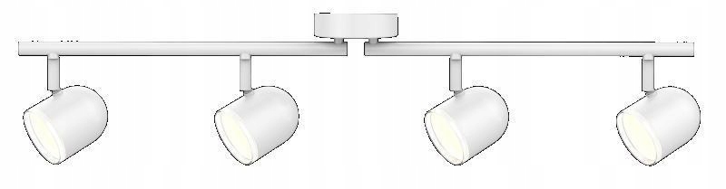 Pohyblivá nástenná stropná lampa, biela, Rawi 4 318336