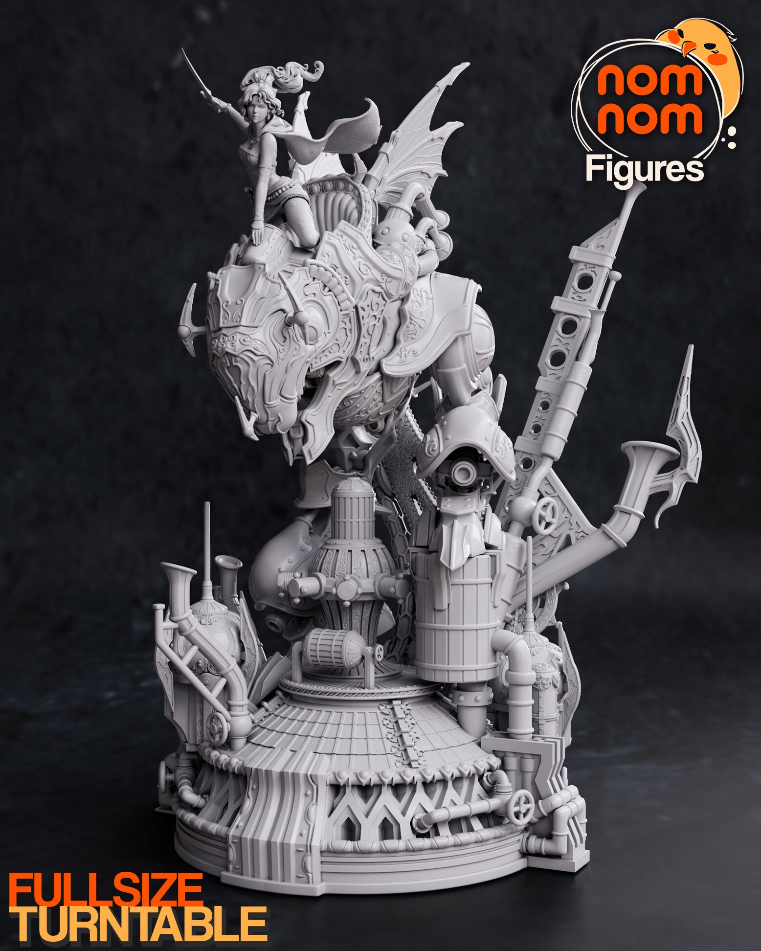 Figurka Terra with Magitek Final Fantasy NomNom Figures 3D tisk Figurálně