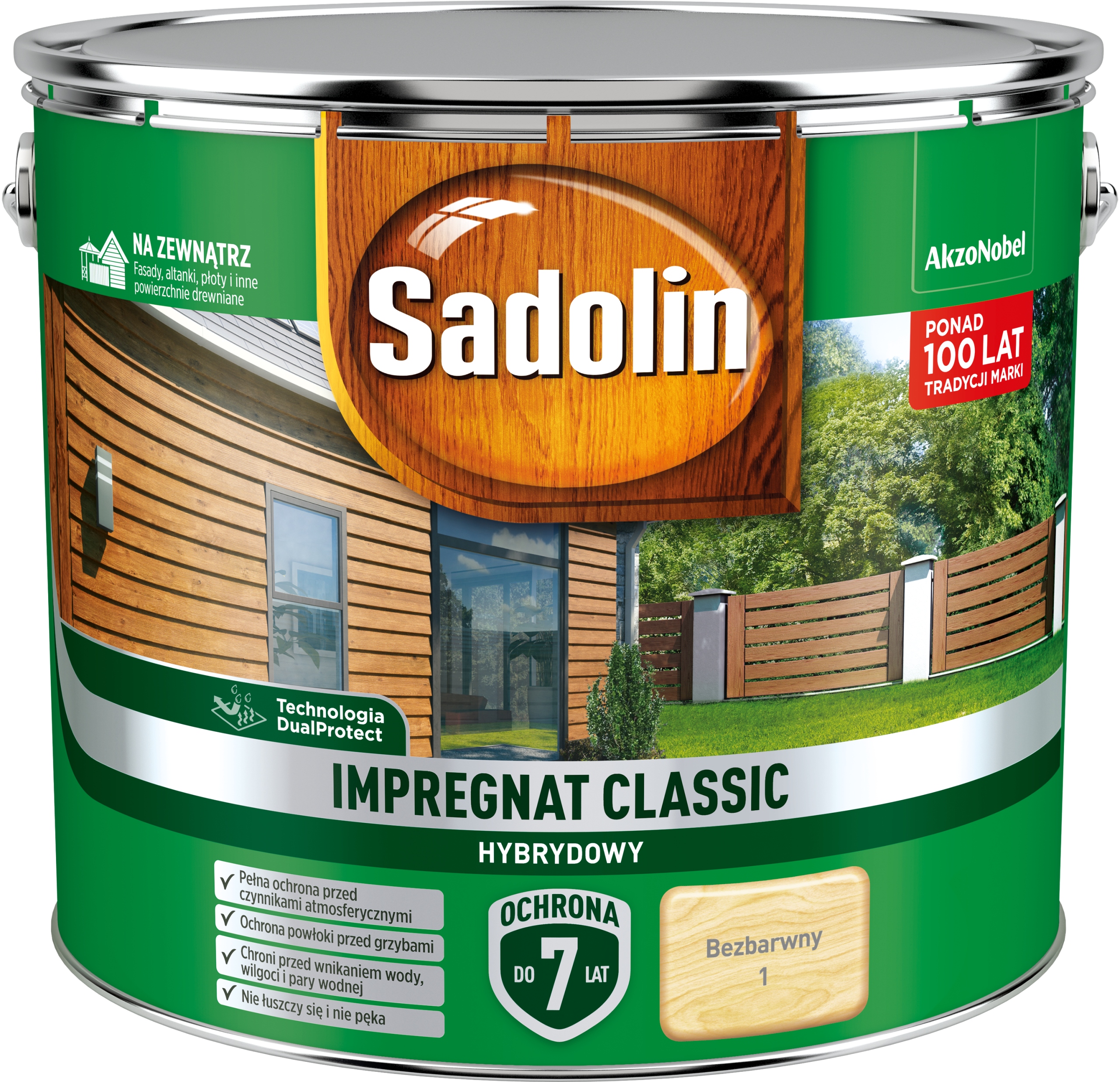 SADOLIN CLASSIC IMPREGNAT 9L BEZBARWNY