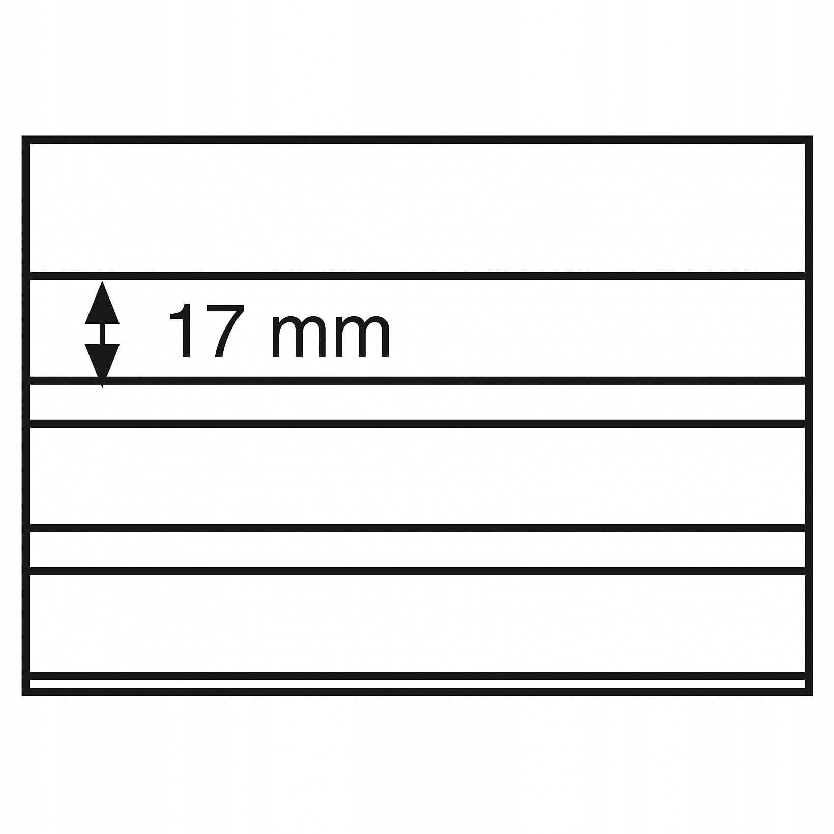 Karty na známky 158 x 113 s fólií, 3 proužky 100 ks