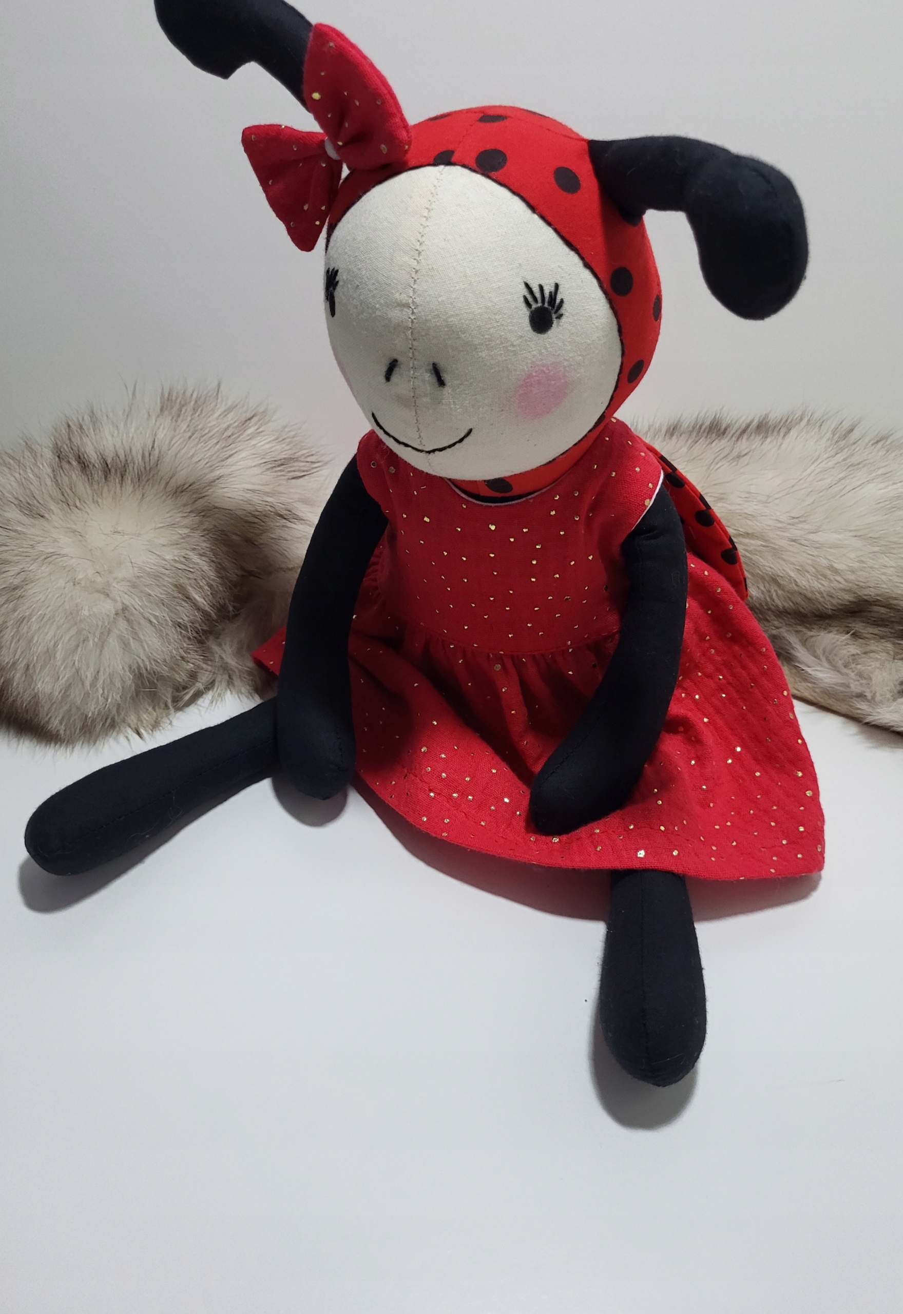 Ruční práce Beruška jedinečná, mazlíček s personalizací