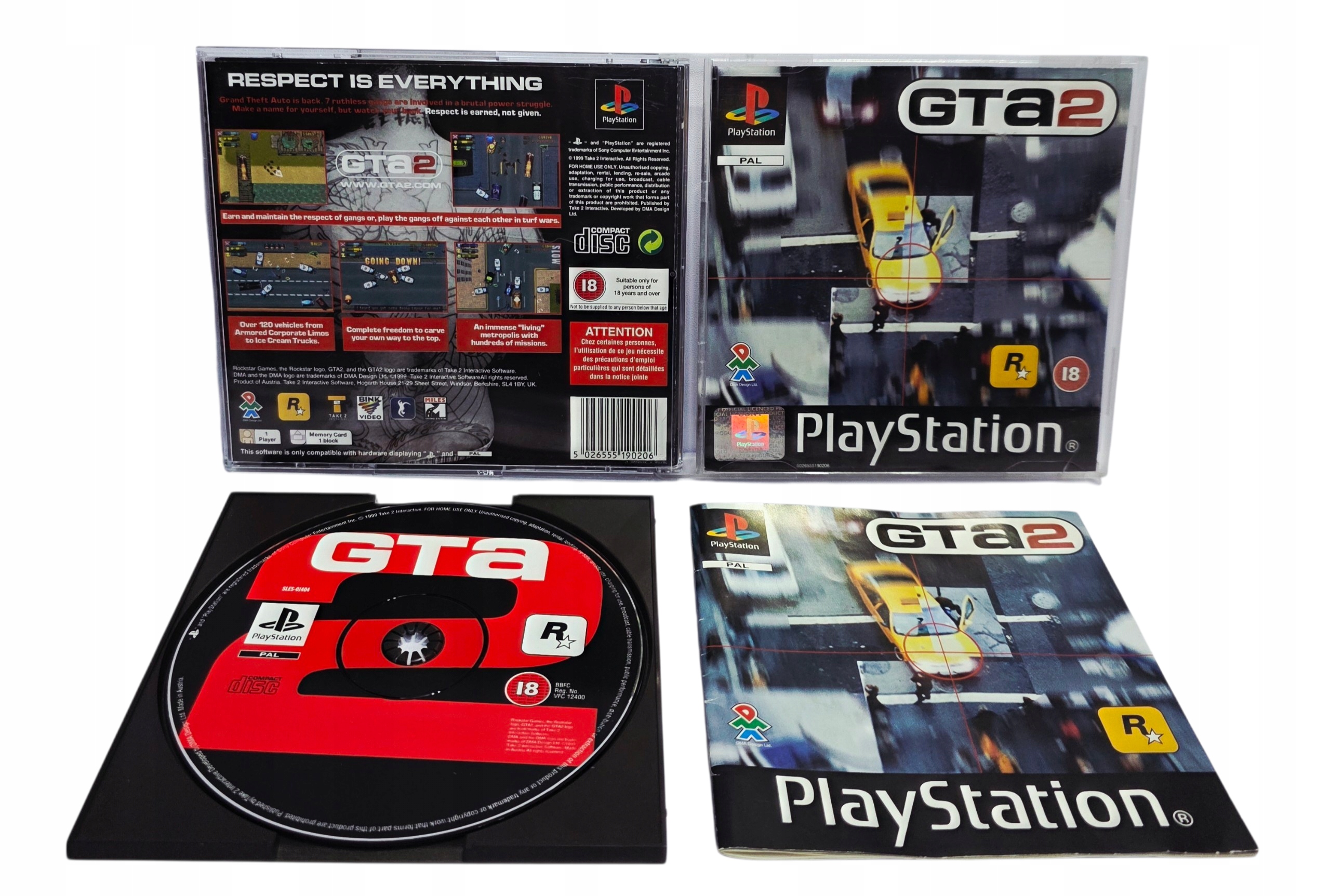 GRAND THEFT AUTO 2 GTA 2 PSX 3XA