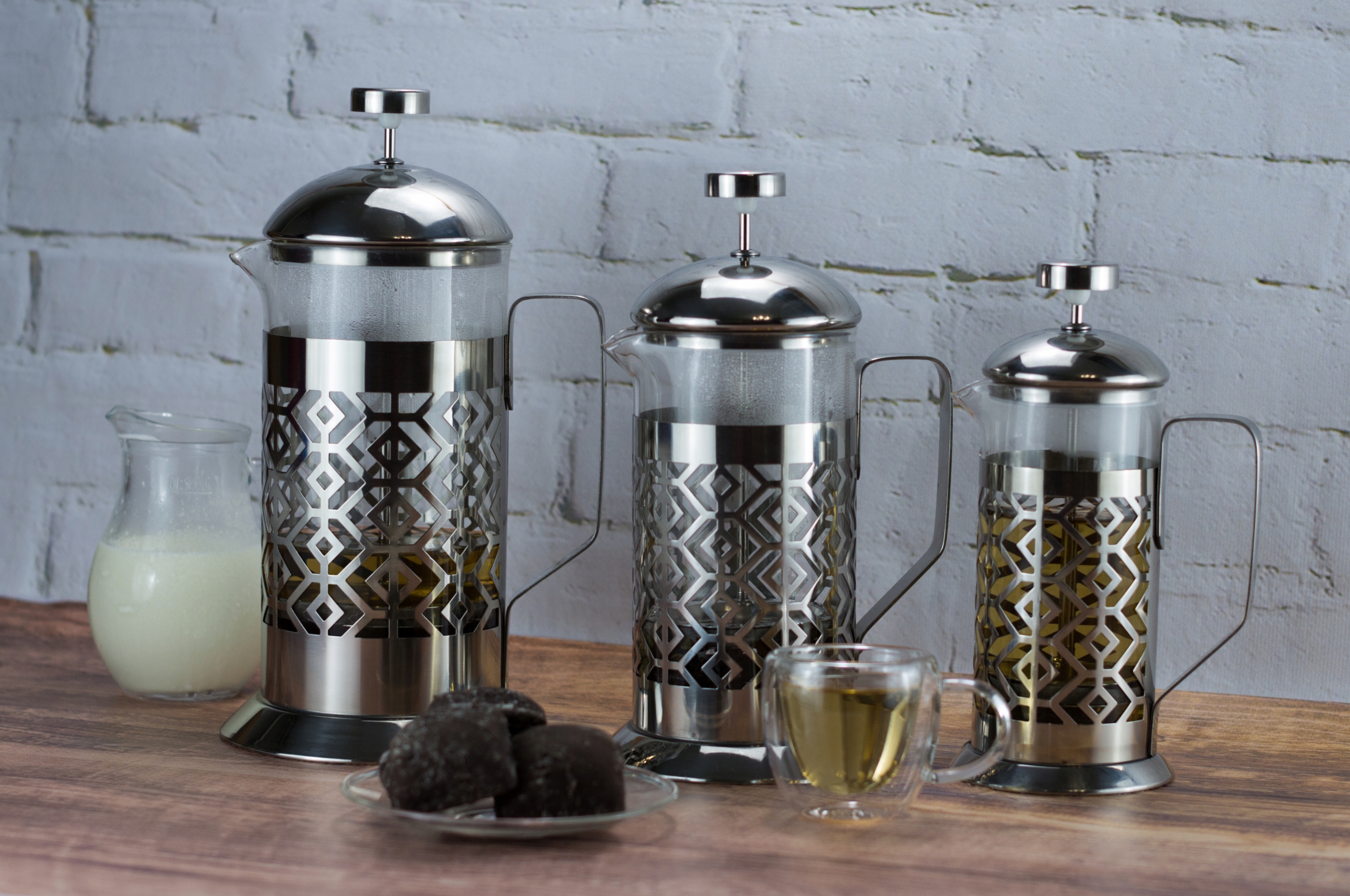 Szklany ZAPARZACZ do HERBATY KAWY 1000 ml KAMILLE Marka Kamille