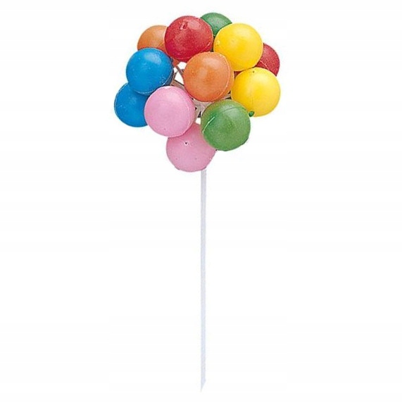 

Topper dekoracyjny na tort Baloniki, mix, 12 szt