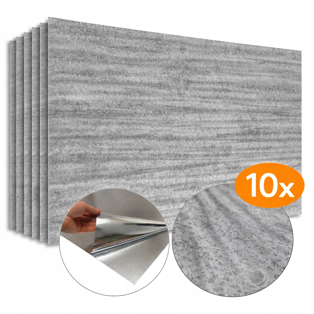 Samoprzylepne Matowe Panele 100x60 Elastyczny Beton Ścienny Szary B1 10x