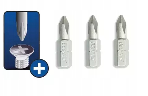 DEDRA KOŃCÓWKI WKRĘTAKOWE UDAR Phillips PH3x25mm 18A02PH30-03 EAN (GTIN) 5902628172747