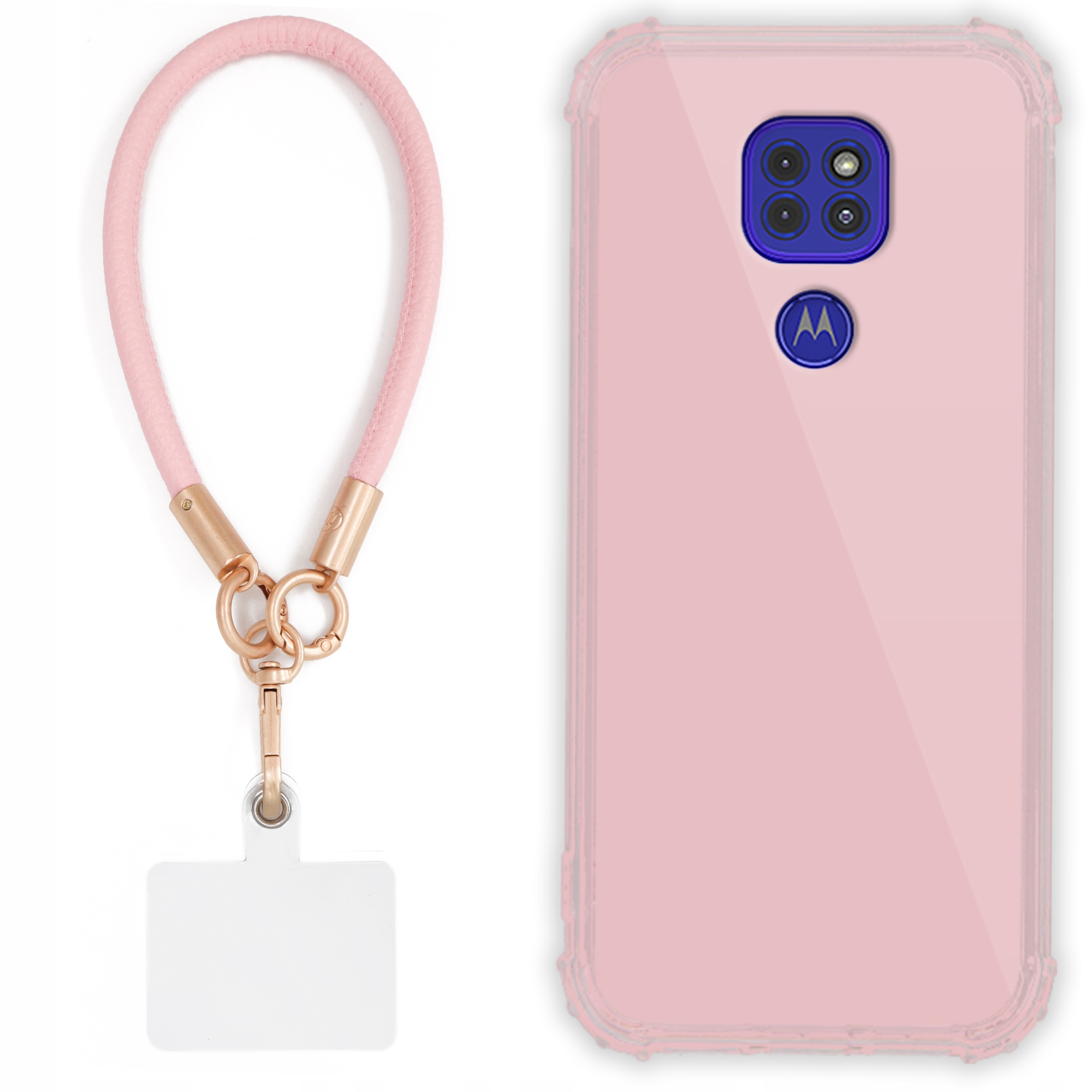 Puzdro Pre Motorola G9 Case Antishock Pinky Ružové Vodítko Sada Odolné Tpu