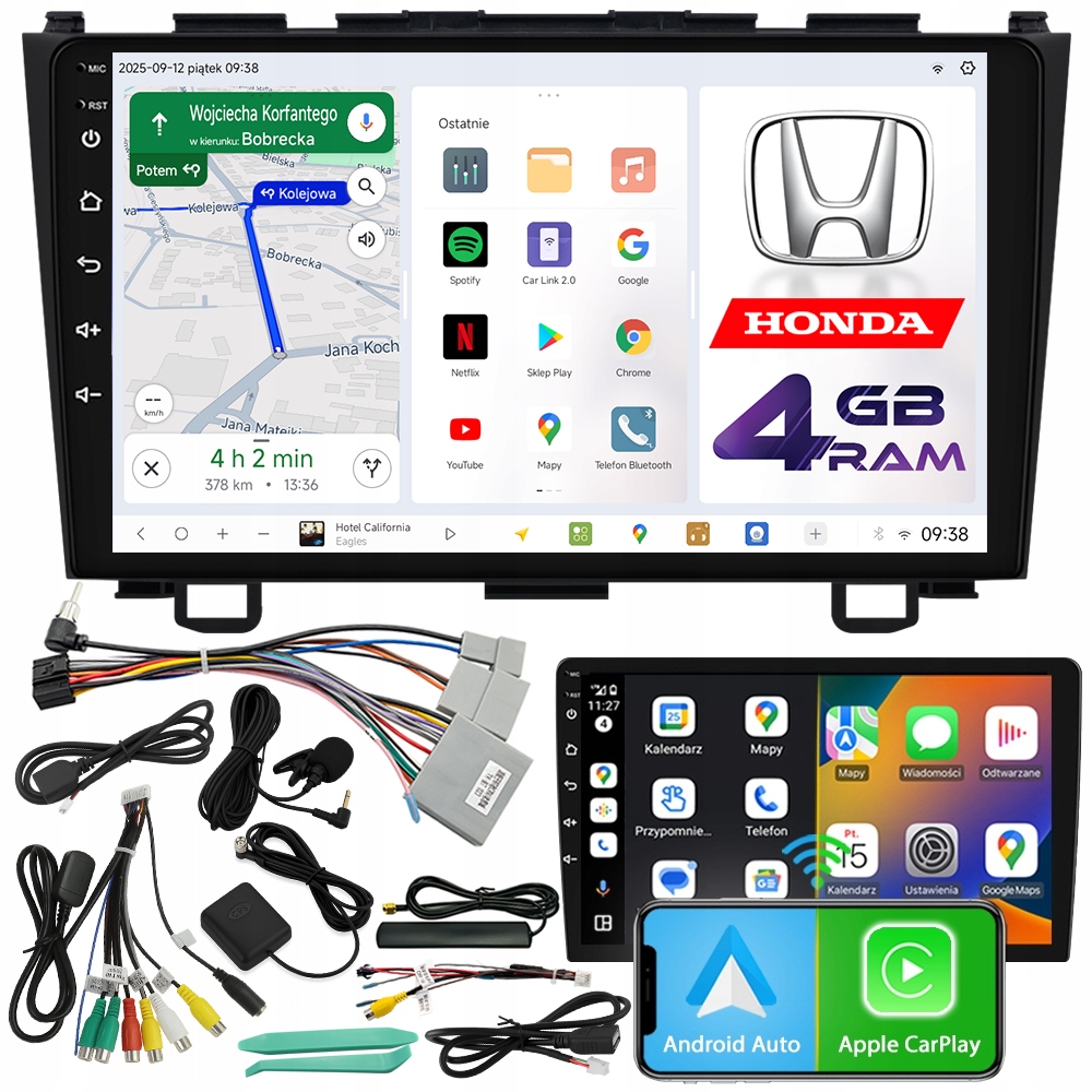 Automobilové Rádio Ncs D9 Honda Cr-v III 2006-2012 Android 4GB Lte