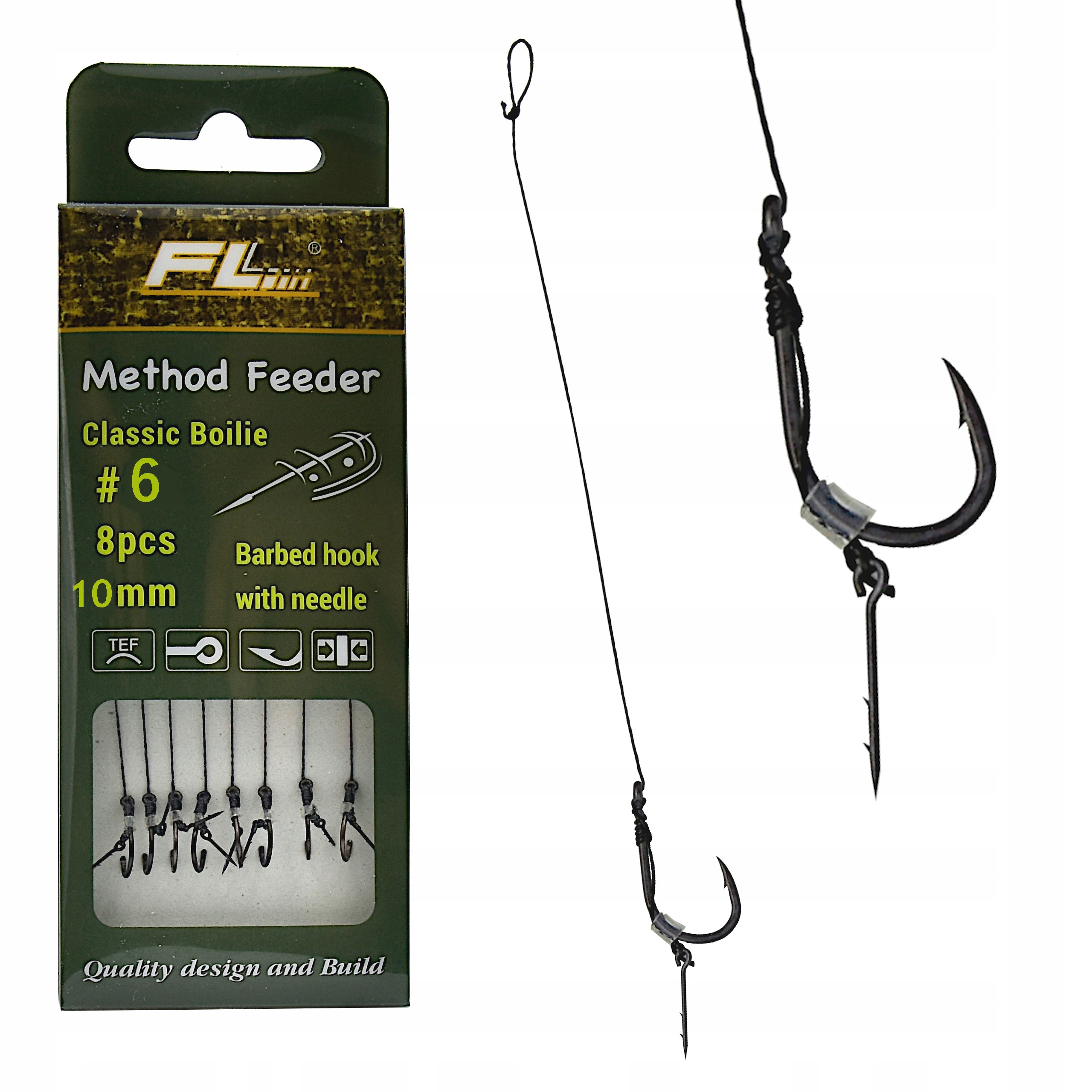

Teflonowe Haczyki Method Feeder na przyponie 6