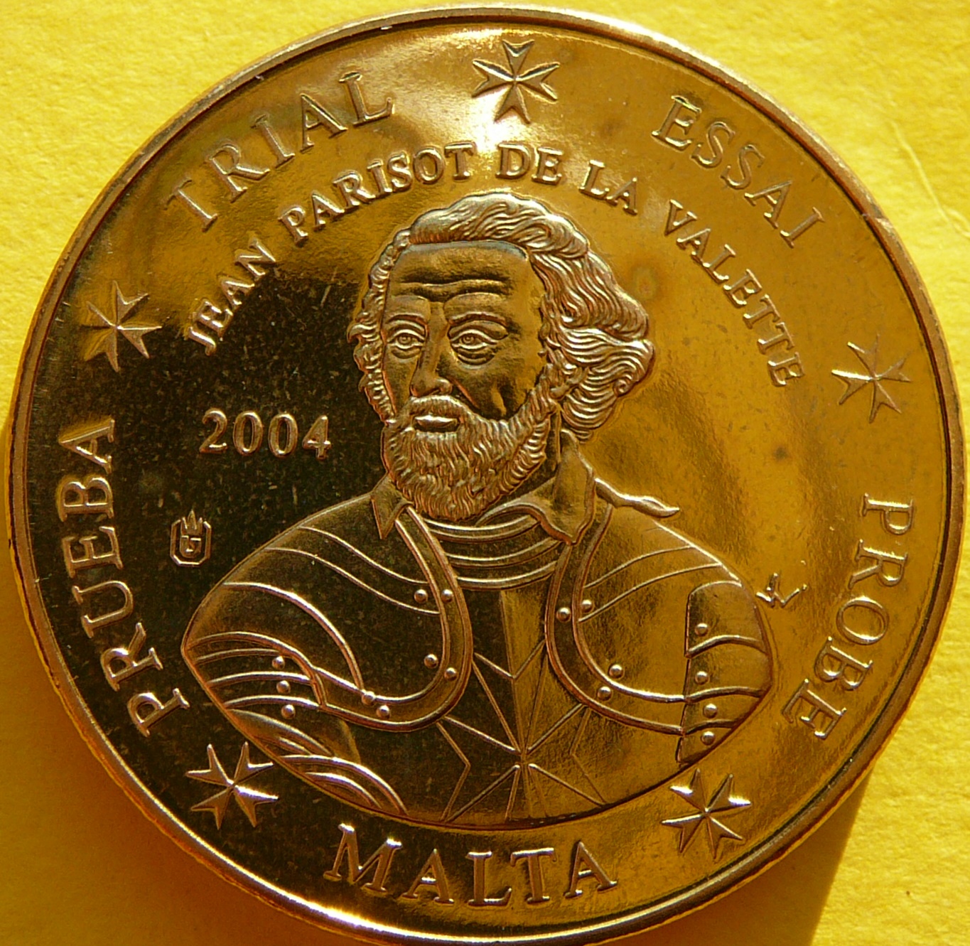 10 EURO CENT MALTA 2003 JEAN PARISOT VALETTE PRÓBA