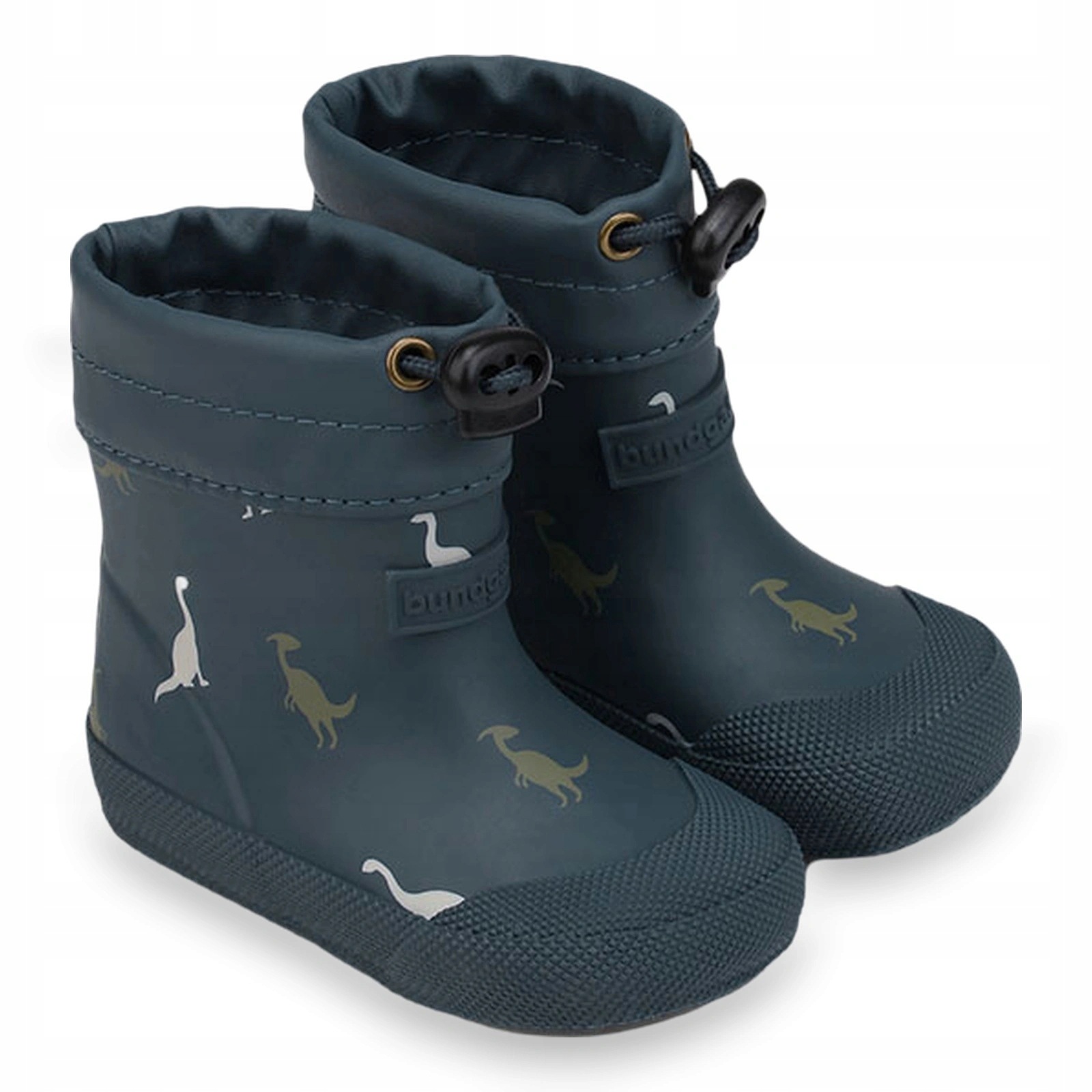 Kalosze barefoot ocieplane wsuwane dziecięce Bundgaard Malik Navy Dino 20