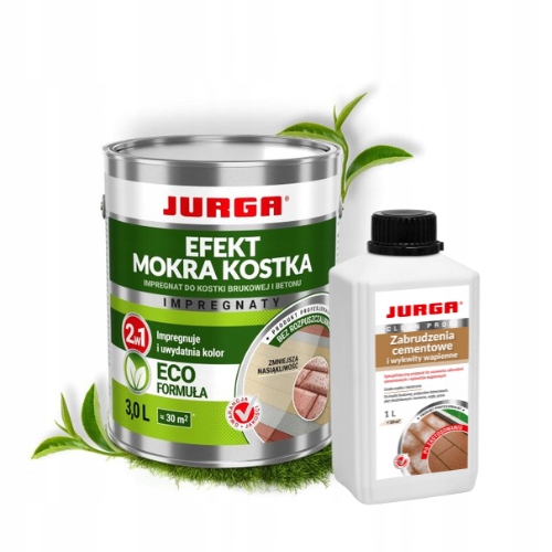 zestaw Mokra Kostka 3L Środek na Wykwity i Zabrudzenia Cementowe Jurga