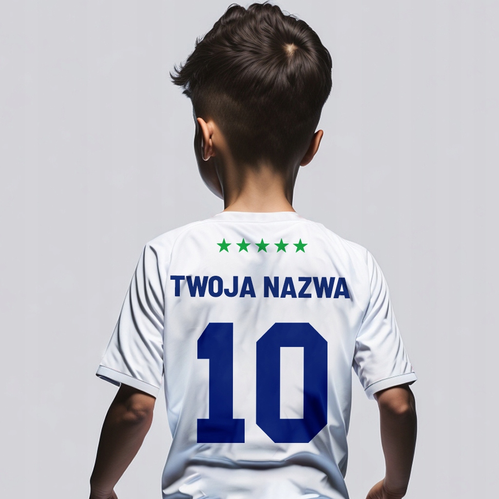 Koszulka Piłkarska Dla Dzieci z Własnym Imieniem Rozmiar 134-140