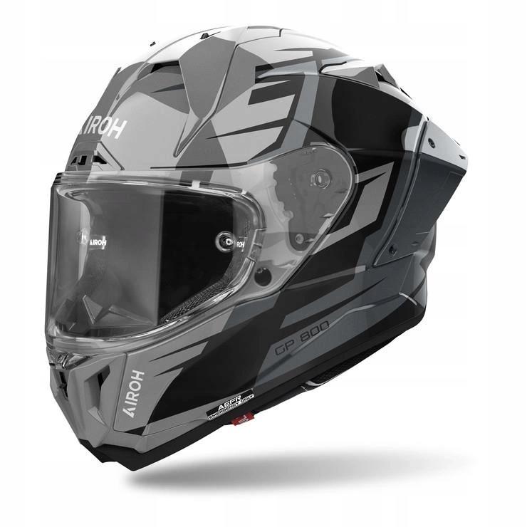 Motocyklová prilba Airoh GP800 Master Metallic Gloss šedá čierna Darčeky