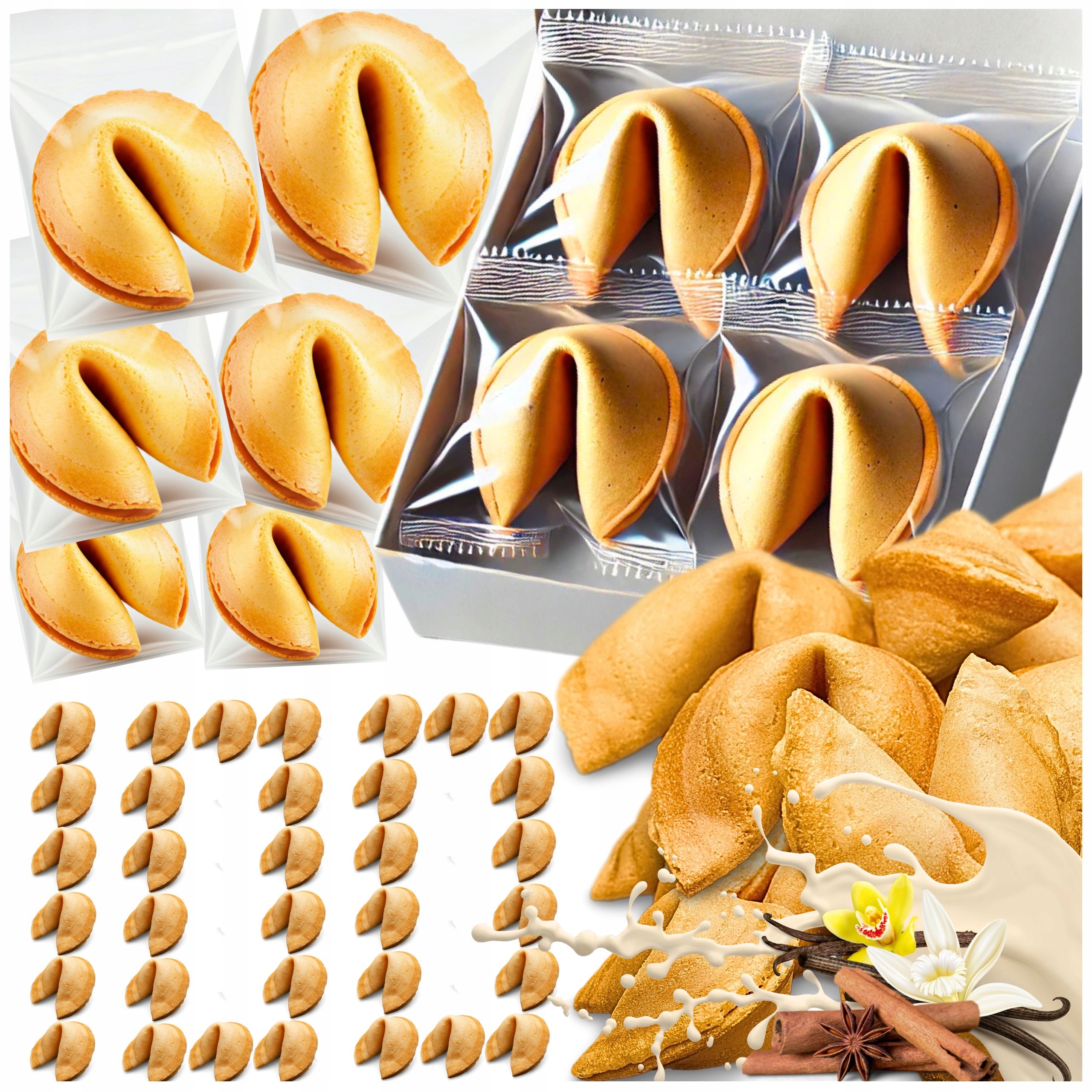 Sušenky s věštbou Poděkování hostům Narozeniny Svatba Křest 100 ks