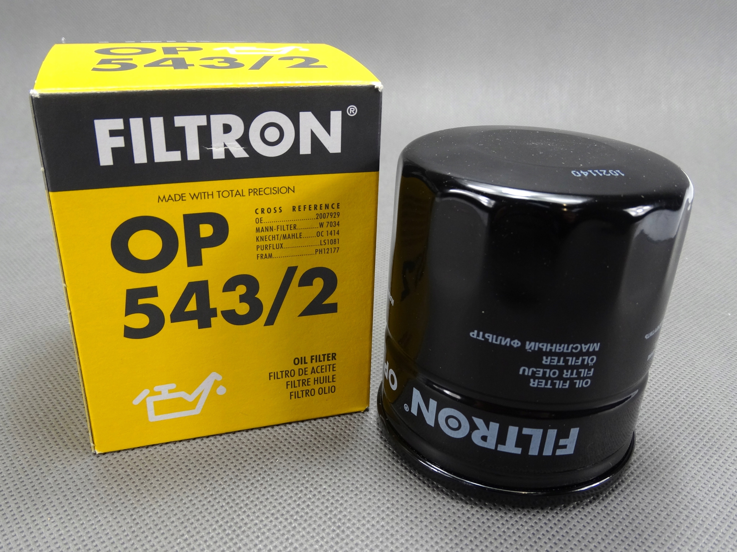 FILTR OLEJU 2.0 TRANSIT CUSTOM 16- ECOBLUE FILTRON Stan opakowania oryginalne