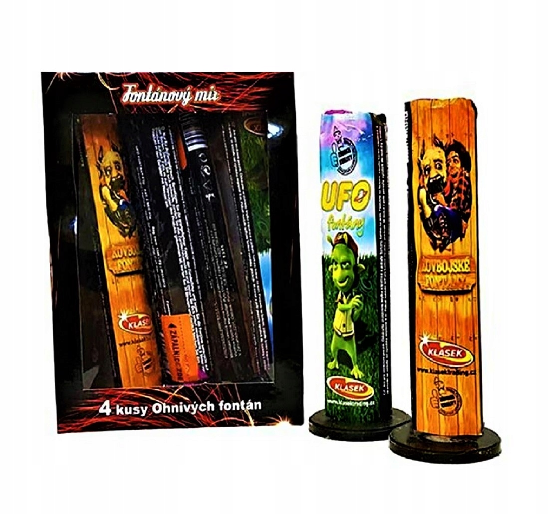 

Fontanny Iskier Kolorowe Wulkany MIX 4 Sztuki F1M