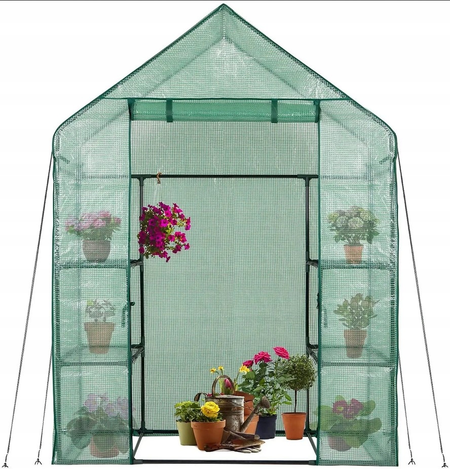 Skleník Fólie Zahradní S Policemi Rozsadník Pro Výsev prošívání na balkon